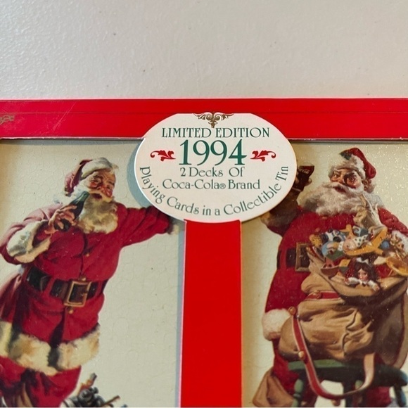 1994 Coca Cola Limited Edition 2 Decks of Cards sealed never used NWT - Picture 4 of 11